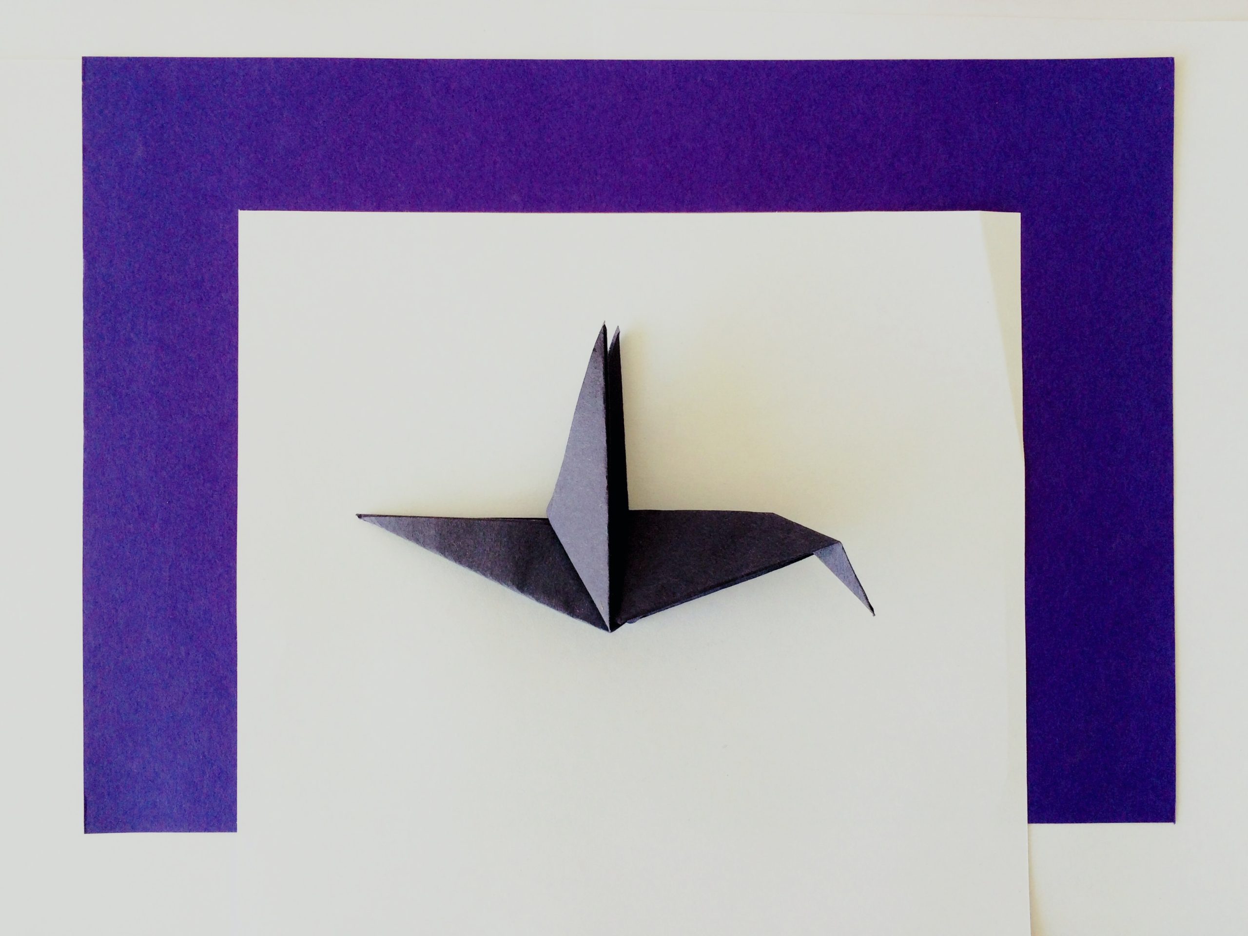 técnica para hacer unas alas de pato de papel